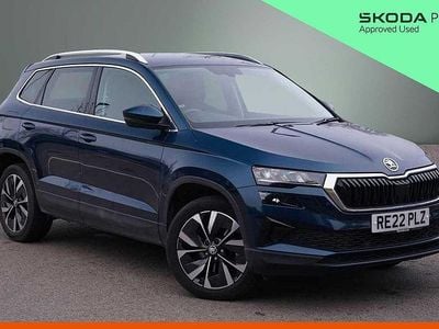 Used Skoda Karoq SE L 110 HP (80 kW) 2022 Petrol blue metallic SUV