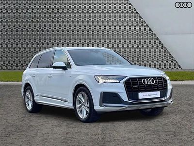White Used 2020 Audi Q7 S-Line SUV | £39,295 (A bit pricey)