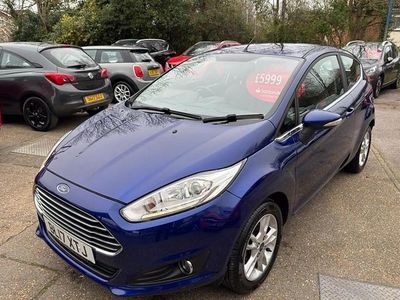 Used Ford Fiesta Zetec 82 HP (60 kW) 2017 Blue Hatchback