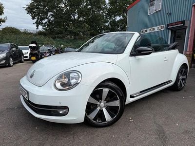 White Used 2015 VW Beetle Sportline Cabriolet | £9,880 (Fair price)