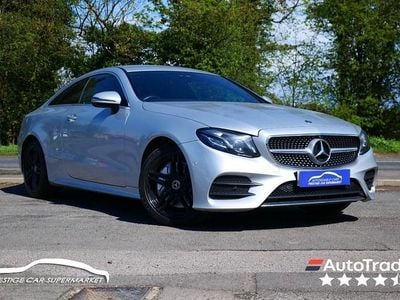 Begagnad Mercedes E350 AMG line 313 HK (230 kW) 2019 Silver Sportkupé