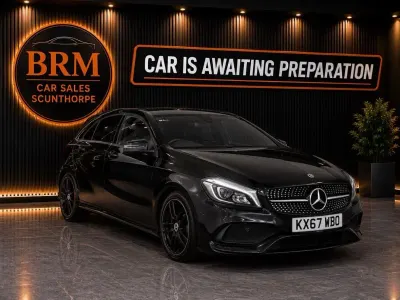 Used Mercedes CLA220 Shooting Brake AMG line 177 HP (130 kW) 2017 Black Estate