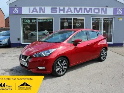 Second-hand Nissan Micra Acenta 90 CP (66 kW) 2018 Roșu Hatchback