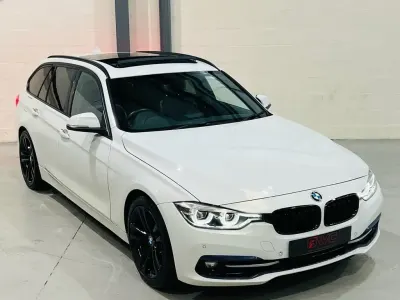 Begagnad BMW 320 Efficient Dynamics 163 HK (119 kW) 2016 Vit Kombi