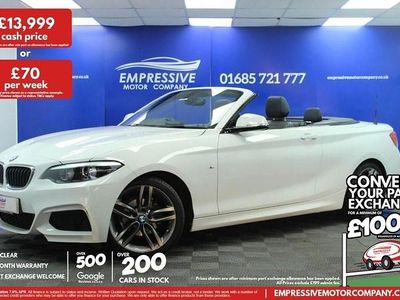 Used BMW 218 M Sport 136 HP (100 kW) 2019 White Cabriolet