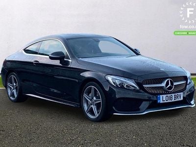 Black Used 2018 Mercedes C220 AMG line Coupe | £15,699 (Good price)