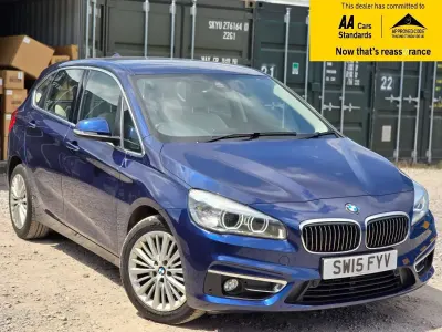 Used BMW 218 Luxury Line 136 HP (100 kW) 2015 Blue Hatchback
