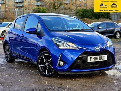 Blue Used 2018 Toyota Yaris Hybrid Design Hatchback | £10,788 (Good price)