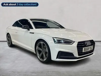 Used Audi A5 Black Edition 150 HP (110 kW) 2019 White Coupe