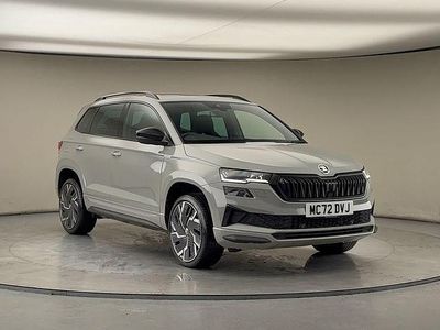Used Skoda Karoq SportLine 150 HP (110 kW) 2022 Steel grey/steel grey SUV