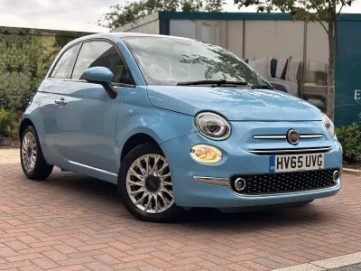Used Fiat 500 Lounge 69 HP (50 kW) 2015 Blue Hatchback