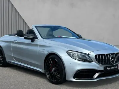 Used Mercedes C63S AMG Premium Plus 510 HP (375 kW) 2022 Hightech silver metallic Cabriolet