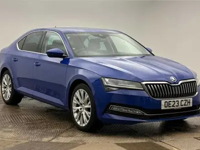 Used Skoda Superb SE L 150 HP (110 kW) 2023 Blue Hatchback