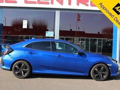 Begagnad Honda Civic SR 126 HK (92 kW) 2018 Blå Halvkombi