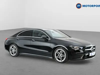 Begagnad Mercedes CLA200 AMG line 2020 Svart Sportkupé