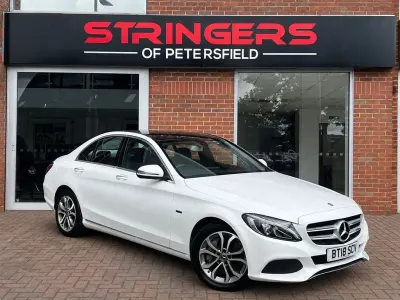 Used Mercedes C350e Premium 2018 White Sedan