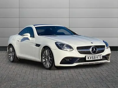 Used Mercedes SLC180 AMG line 156 HP (114 kW) 2018 White Cabriolet
