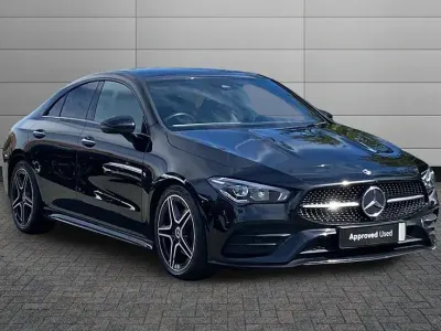 Used Mercedes CLA180 AMG line 134 HP (98 kW) 2023 Cosmos black Coupe
