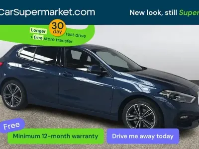 Używany BMW 118 Sport Line 136 KM (100 kW) 2021 Niebieski Hatchback
