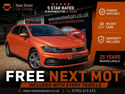 Used VW Polo R-line 115 HP (84 kW) 2020 Orange Hatchback