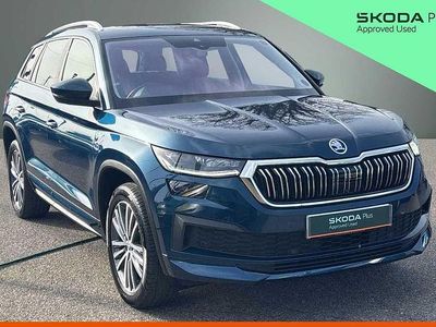 Used Skoda Kodiaq LAURIN & KLEMENT 140 HP (102 kW) 2022 Petrol blue metallic SUV