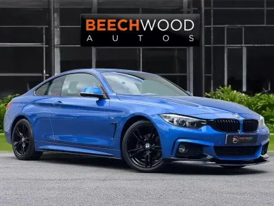 Used BMW 420 Coupé M Sport 190 HP (139 kW) 2018 Blue Coupe