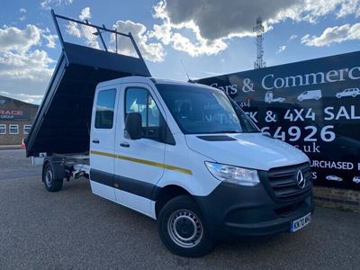 used Mercedes Sprinter 316 CDI 2.1 163 BHP CREW CAB TIPPER TIPPING BODY DROPSIDE 7 SEATER 88K FSH
