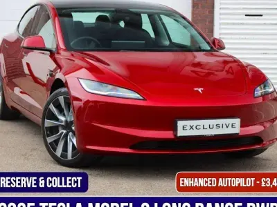 Used Tesla Model 3 Long Range RWD 235 kW (320 HP) 2025 Red Sedan