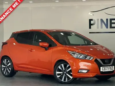 Used Nissan Micra Tekna 90 HP (66 kW) 2017 Orange Hatchback