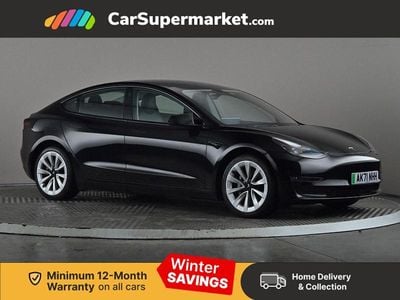 Black Used 2021 Tesla Model 3 Long Range AWD Sedan | £19,397 (Fair price)