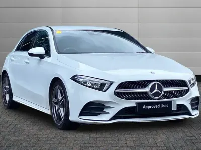 Used Mercedes A200 AMG line 161 HP (118 kW) 2020 White Hatchback