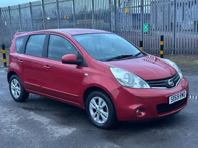 Used Nissan Note Acenta 110 HP (80 kW) 2009 Red Hatchback
