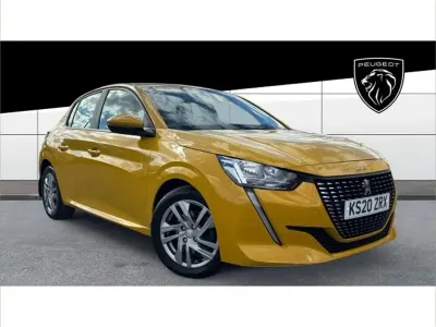 Used Peugeot 208 Active 101 HP (74 kW) 2020 Yellow Hatchback