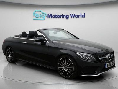 Black Used 2018 Mercedes C220 AMG line Cabriolet | £17,027 (Good price)