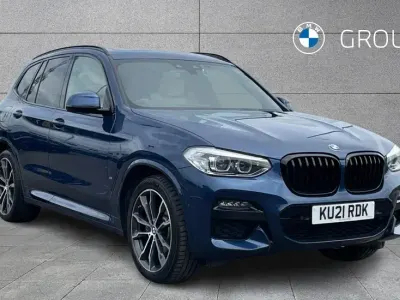 Used BMW X3 M Sport 288 HP (211 kW) 2021 Blue SUV