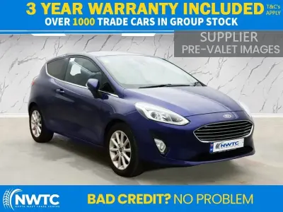 Used Ford Fiesta Titanium 100 HP (73 kW) 2017 Blue Hatchback