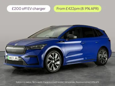 Used Skoda Enyaq iV SportLine 125 kW (170 HP) 2023 Blue SUV
