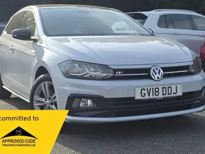 Used VW Polo R-line 115 HP (84 kW) 2018 Silver Hatchback
