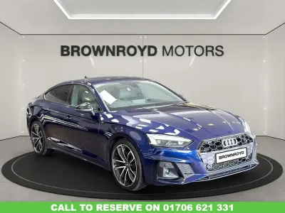 Used Audi A5 Sportback S-Line 163 HP (119 kW) 2021 Blue Hatchback