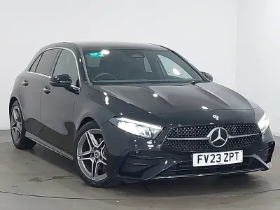 Used Mercedes A200 AMG Line Premium 163 HP (119 kW) 2023 Black Hatchback