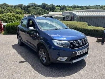 Used Dacia Sandero Comfort 90 HP (66 kW) 2018 Blue Hatchback
