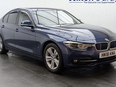 Used BMW 330e Sport Line 252 HP (185 kW) 2018 Blue Sedan