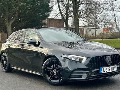 Used Mercedes A200 AMG line 163 HP (119 kW) 2018 Black Hatchback