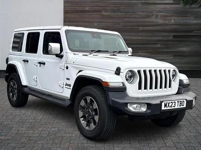 White Used 2023 Jeep Wrangler Sahara SUV | £40,069 (Super price)