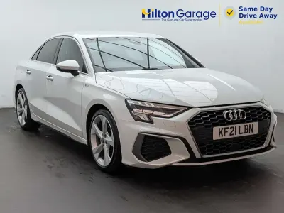 Used Audi A3 S-Line 150 HP (110 kW) 2021 White Sedan