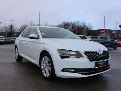 Used Skoda Superb SE L Executive 140 HP (102 kW) 2017 White Hatchback