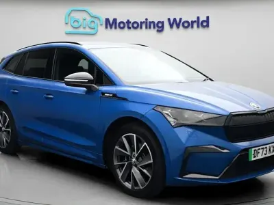 Used Skoda Enyaq iV SportlinePlus 150 kW (204 HP) 2023 Blue SUV