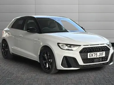Used Audi A1 Sportback Black Edition 94 HP (69 kW) 2025 Glacier white/mythos black Hatchback