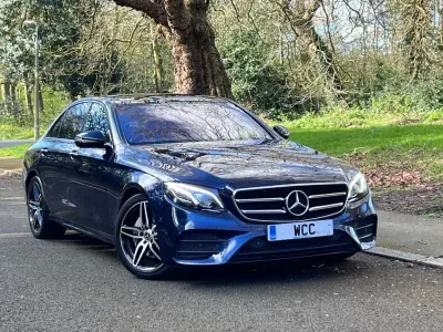 Used Mercedes E220 AMG line 2018 Blue Sedan