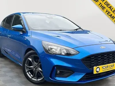 Used Ford Focus ST-Line 125 HP (91 kW) 2019 Blue Hatchback